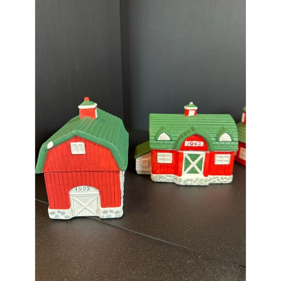 Figis Americana Barn Series 5pc Set 1992–1996 w/ Insert - Picture 2 of 10